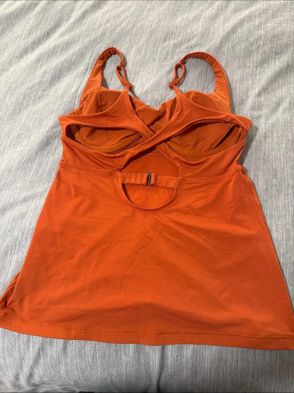 Athleta Orange Tankini Top and Bottom Set